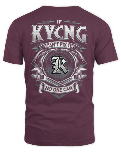 KYCNG AP81-K4-626 - Personalized Ahmed Quote Apparel “If Ahmed Can't Fix It, No One Can” - Unisex Standard T-Shirt - Maroon