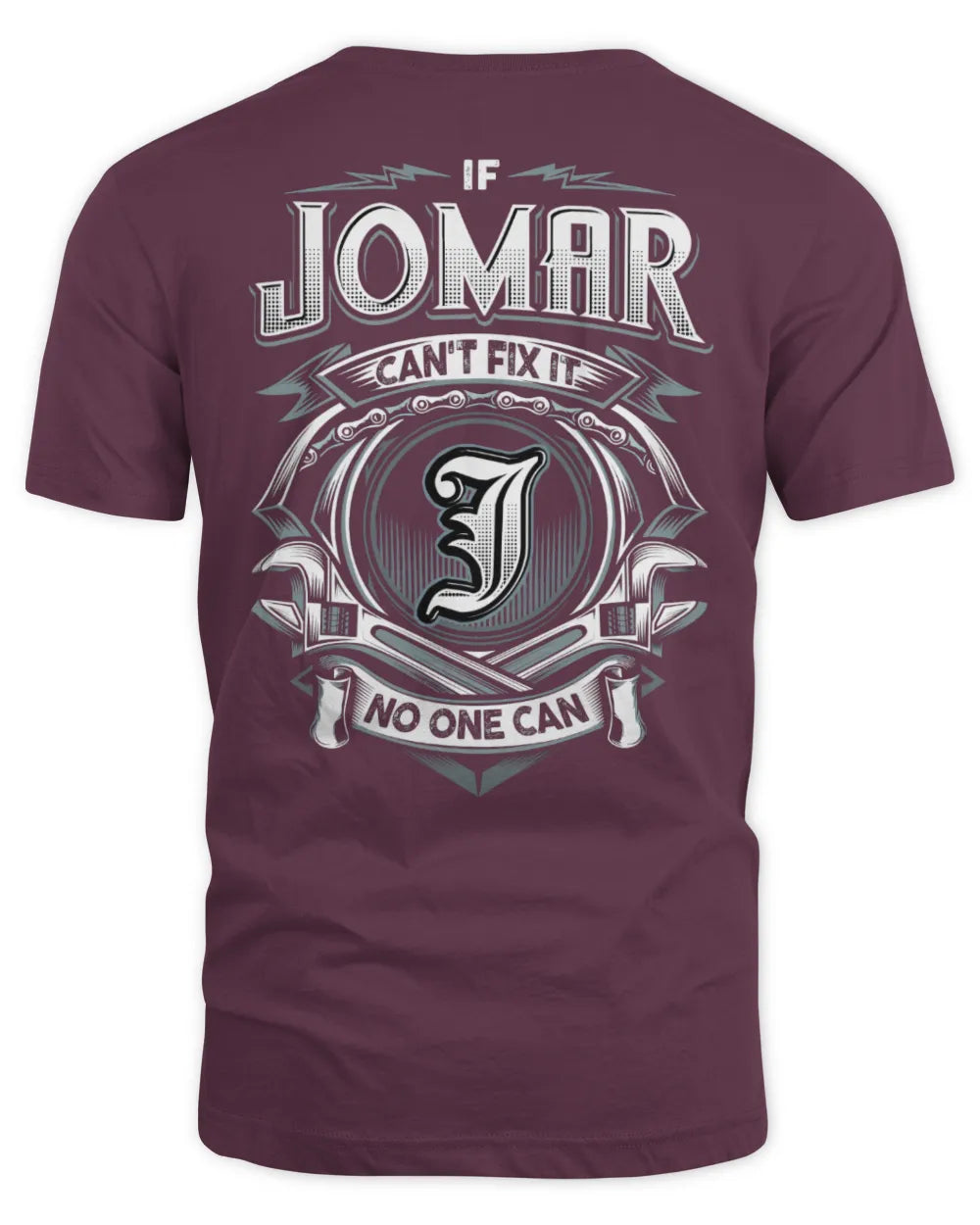 JOMAR AP81-K4-626 - Personalized Ahmed Quote Apparel “If Ahmed Can't Fix It, No One Can” - Unisex Standard T-Shirt - Maroon