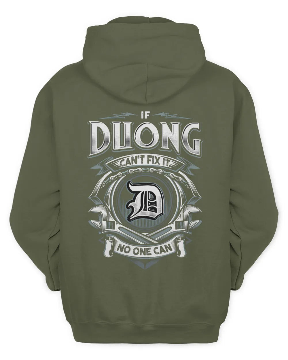 DUONG AP81-K4-626 - Personalized Ahmed Quote Apparel “If Ahmed Can't Fix It, No One Can” - Unisex Hoodie - Military Green