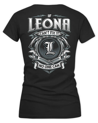 LEONA AP81-K4-626 - Personalized Ahmed Quote Apparel “If Ahmed Can't Fix It, No One Can” - Women's V-Neck T-Shirt - Black