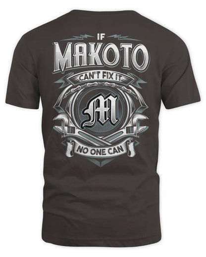 MAKOTO AP81-K4-626 - Personalized Ahmed Quote Apparel “If Ahmed Can't Fix It, No One Can” - Unisex Standard T-Shirt - Dark Chocolate