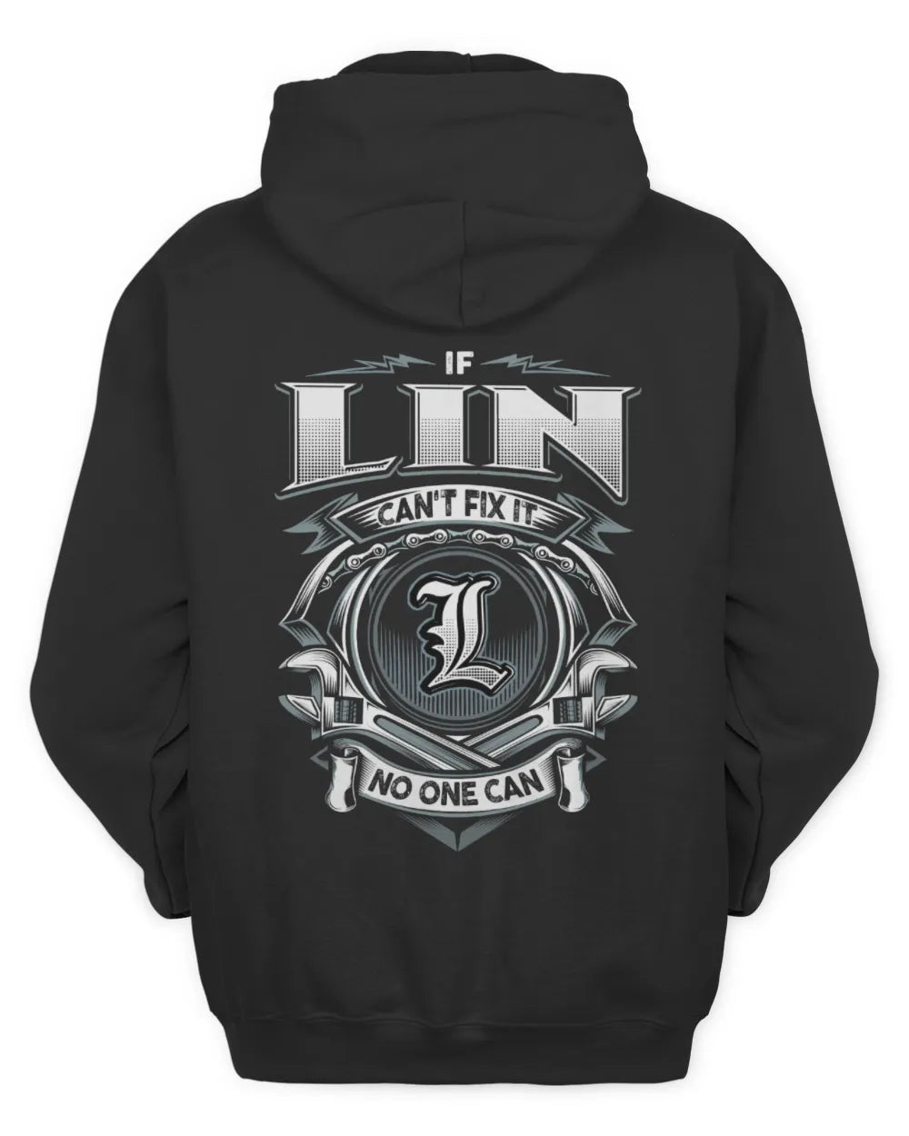 LIN AP81-K4-626 - Personalized Ahmed Quote Apparel “If Ahmed Can't Fix It, No One Can” - Unisex Hoodie - Black