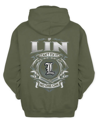 LIN AP81-K4-626 - Personalized Ahmed Quote Apparel “If Ahmed Can't Fix It, No One Can” - Unisex Hoodie - Military Green