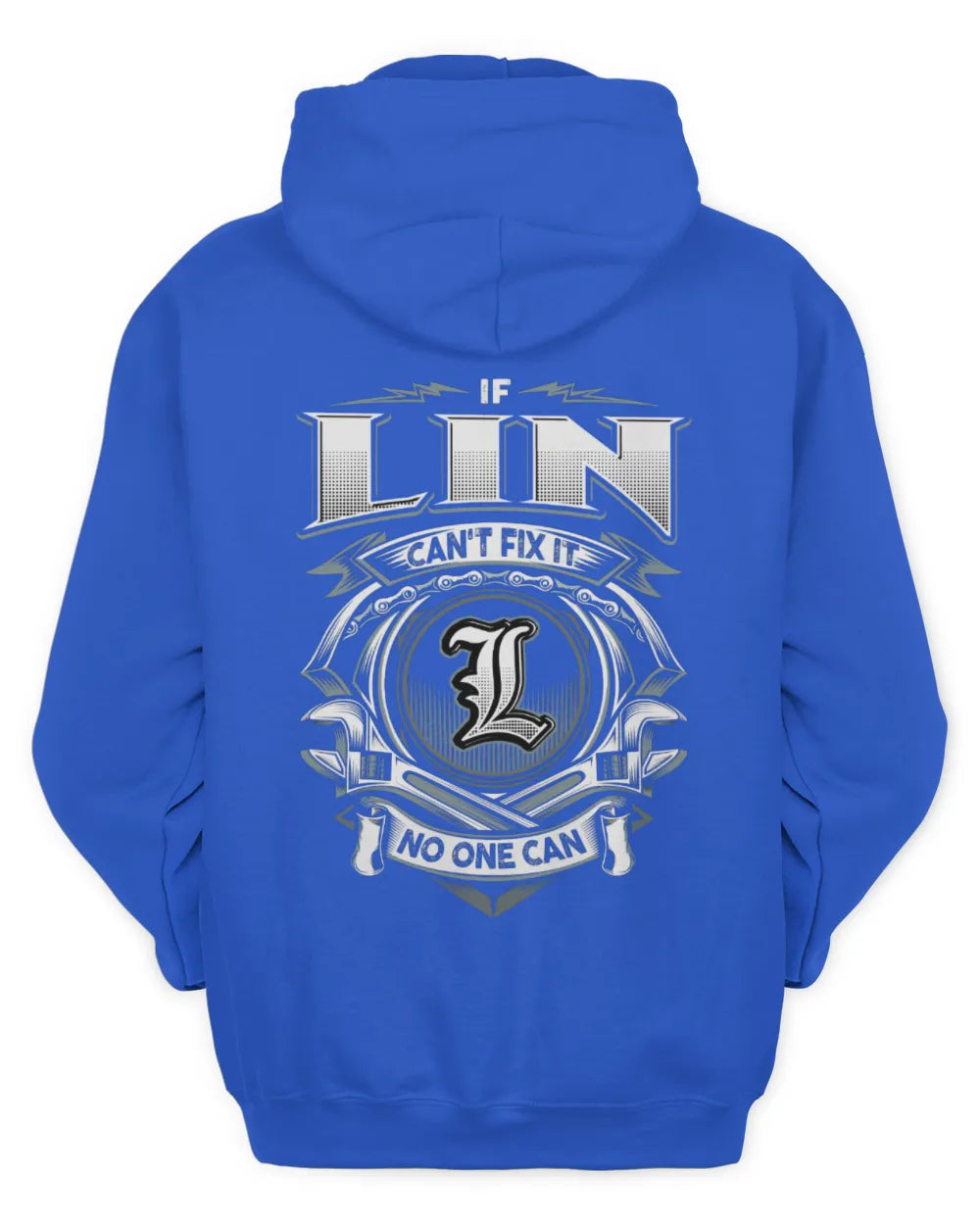 LIN AP81-K4-626 - Personalized Ahmed Quote Apparel “If Ahmed Can't Fix It, No One Can” - Unisex Hoodie - Royal
