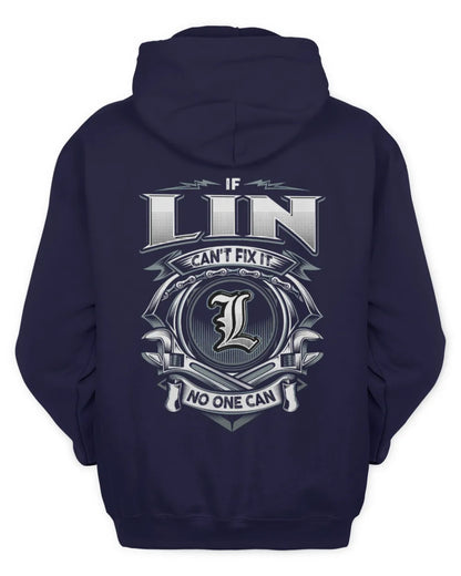 LIN AP81-K4-626 - Personalized Ahmed Quote Apparel “If Ahmed Can't Fix It, No One Can” - Unisex Hoodie - Navy