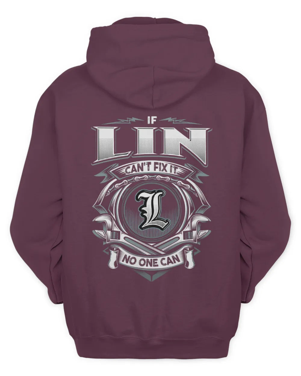 LIN AP81-K4-626 - Personalized Ahmed Quote Apparel “If Ahmed Can't Fix It, No One Can” - Unisex Hoodie - Maroon