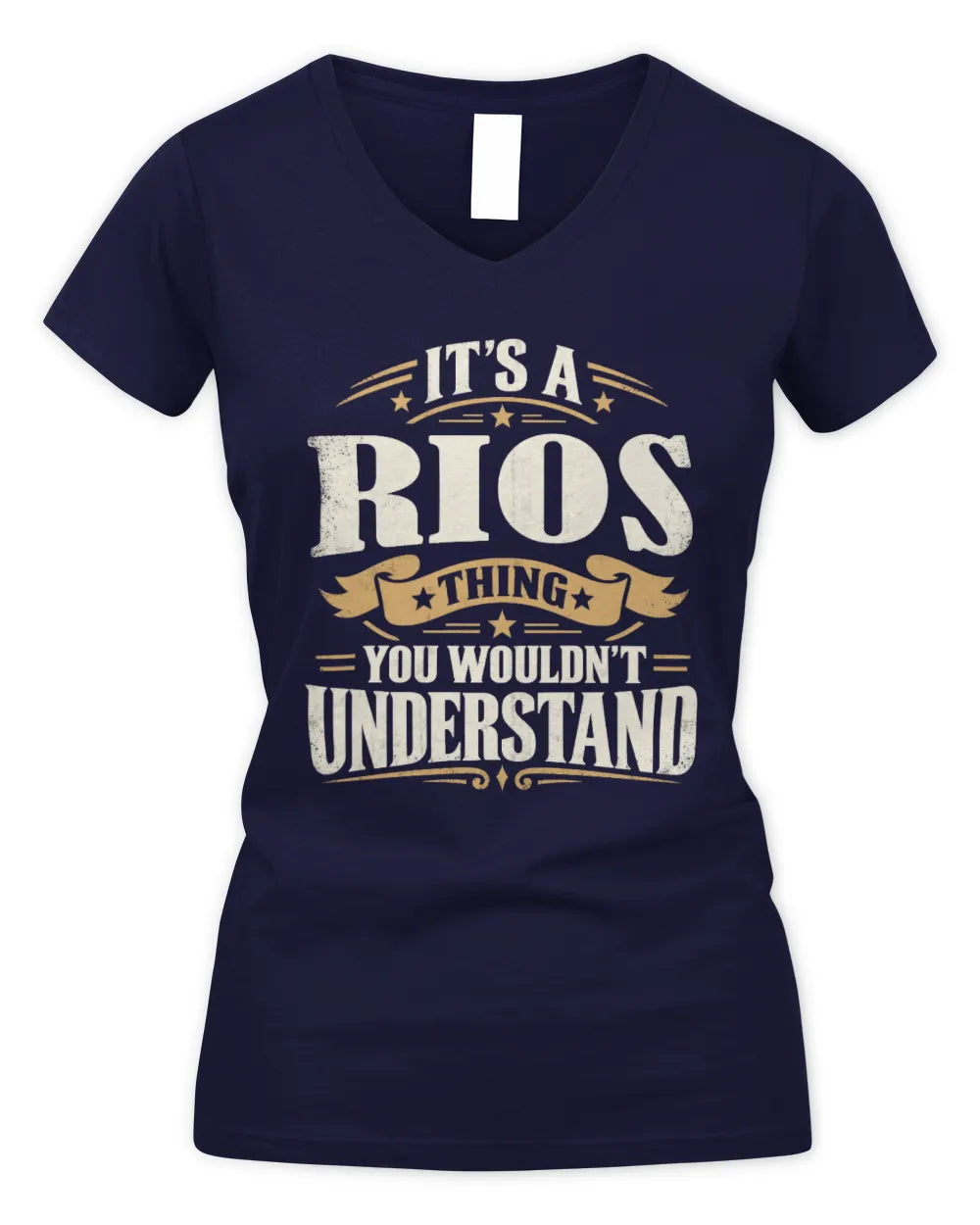 RIOS P08 TH51 - Personalized “It’s a/an [NAME] Thing – You Wouldn’t Understand” Shirt - Women's V-Neck T-Shirt - Navy