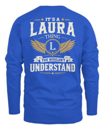 LAURA KT06-M008 It’s a [NAME] Thing – You Wouldn’t Understand | Personalized Vintage T-Shirt - Men's Long Sleeved T-Shirt - Royal