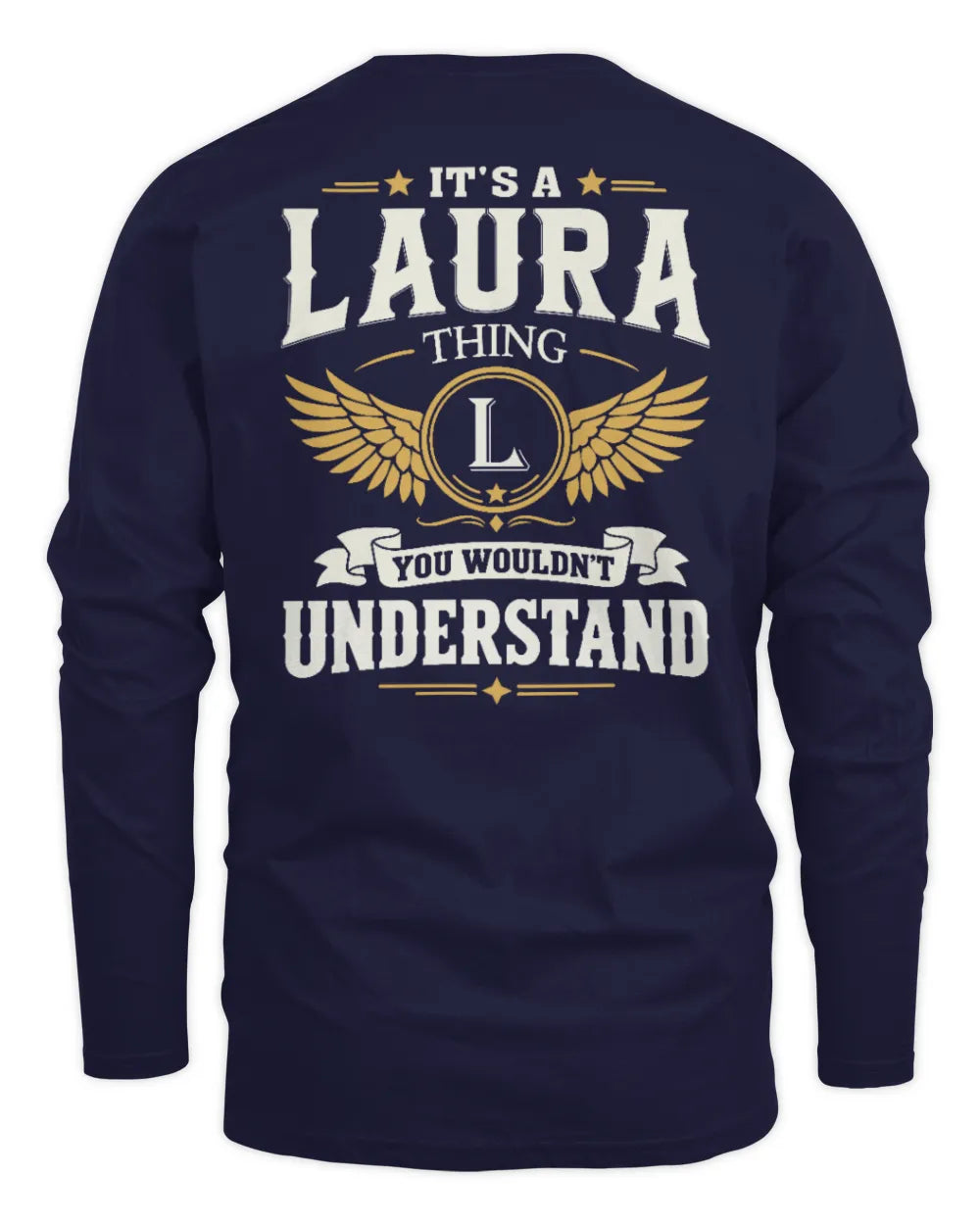 LAURA KT06-M008 It’s a [NAME] Thing – You Wouldn’t Understand | Personalized Vintage T-Shirt - Men's Long Sleeved T-Shirt - Navy