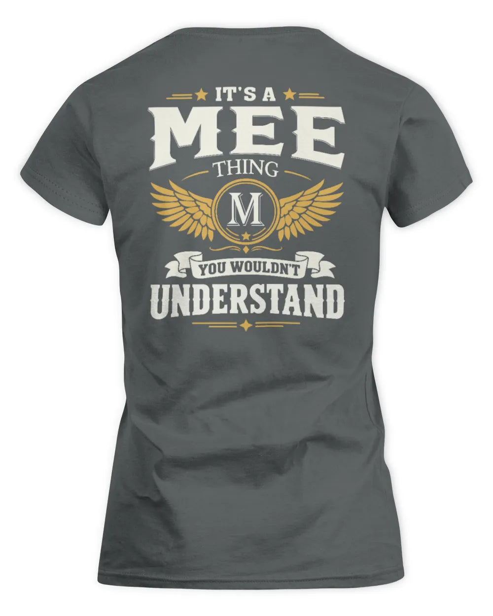 MEE KT06-M008 It’s a [NAME] Thing – You Wouldn’t Understand | Personalized Vintage T-Shirt - Women's Standard T-Shirt - Charcoal