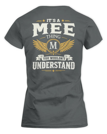 MEE KT06-M008 It’s a [NAME] Thing – You Wouldn’t Understand | Personalized Vintage T-Shirt - Women's Standard T-Shirt - Charcoal