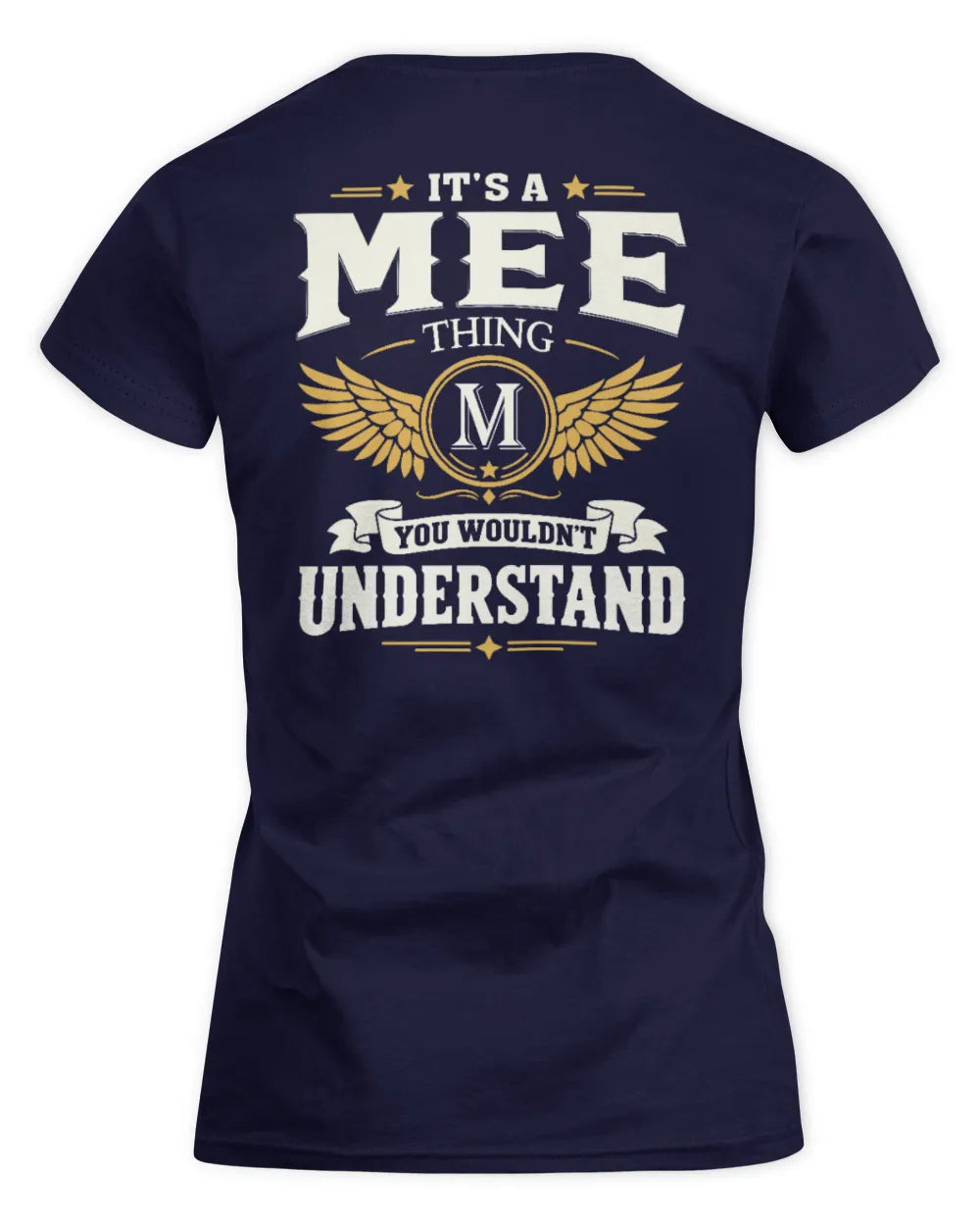 MEE KT06-M008 It’s a [NAME] Thing – You Wouldn’t Understand | Personalized Vintage T-Shirt - Women's Standard T-Shirt - Navy