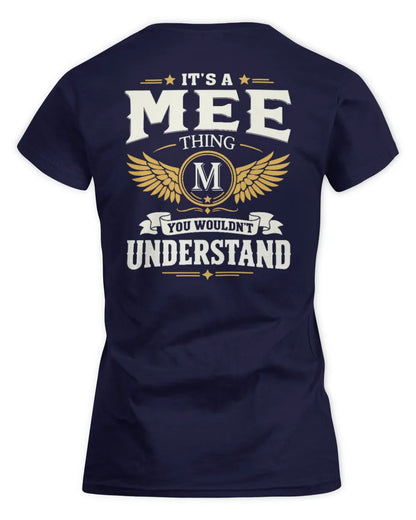 MEE KT06-M008 It’s a [NAME] Thing – You Wouldn’t Understand | Personalized Vintage T-Shirt - Women's Standard T-Shirt - Navy
