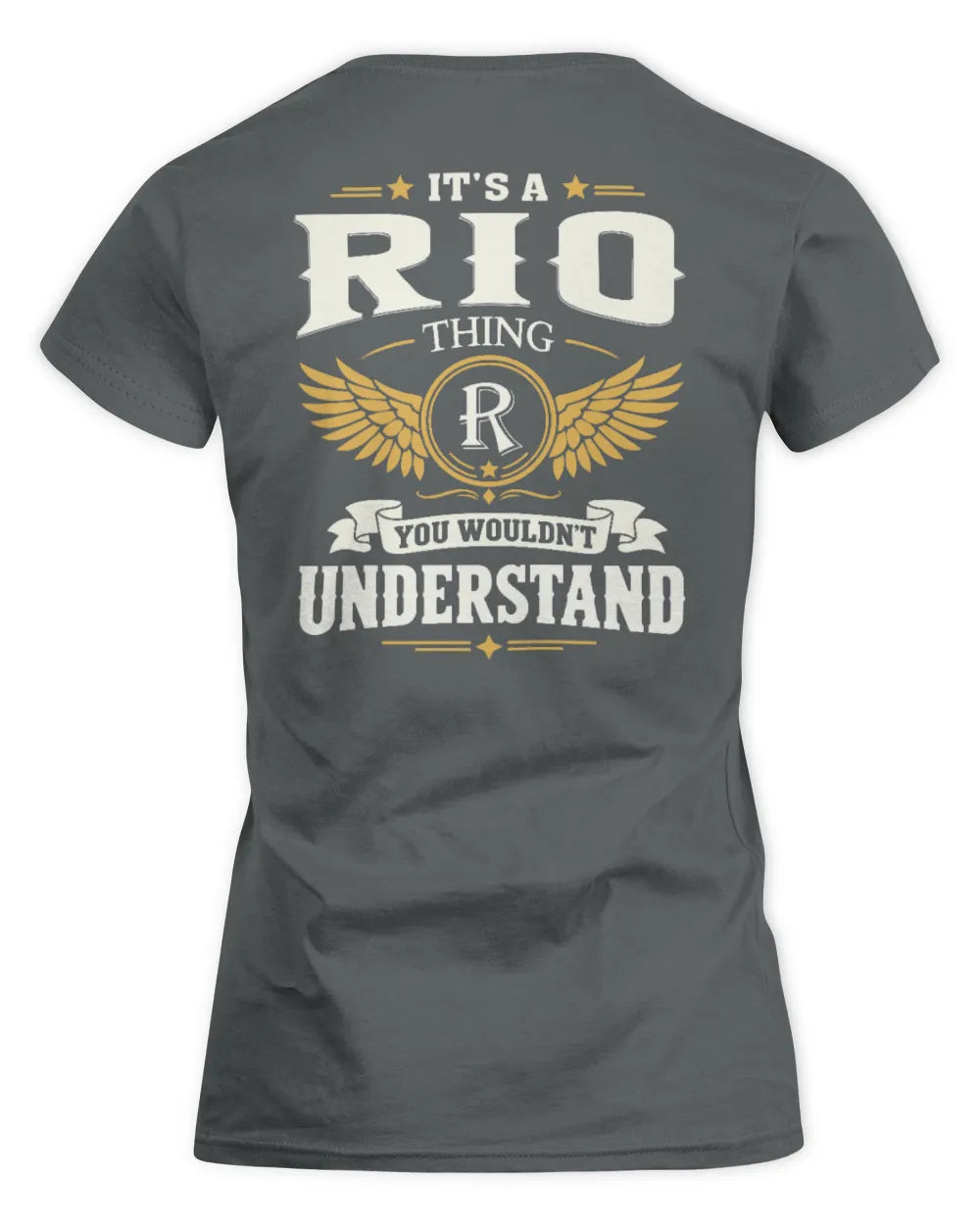 RIO KT06-M008 It’s a [NAME] Thing – You Wouldn’t Understand | Personalized Vintage T-Shirt - Women's Standard T-Shirt - Charcoal