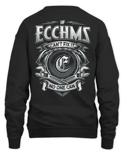 ECCHMS AP81-K4-626 - Personalized Ahmed Quote Apparel “If Ahmed Can't Fix It, No One Can” - Unisex Sweatshirt - Black