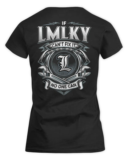 LMLKY AP81-K4-626 - Personalized Ahmed Quote Apparel “If Ahmed Can't Fix It, No One Can” - Women's Standard T-Shirt - Black