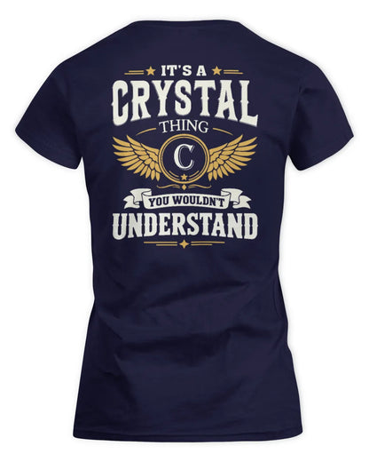 CRYSTAL KT06-M008 It’s a [NAME] Thing – You Wouldn’t Understand | Personalized Vintage T-Shirt - Women's Standard T-Shirt - Navy