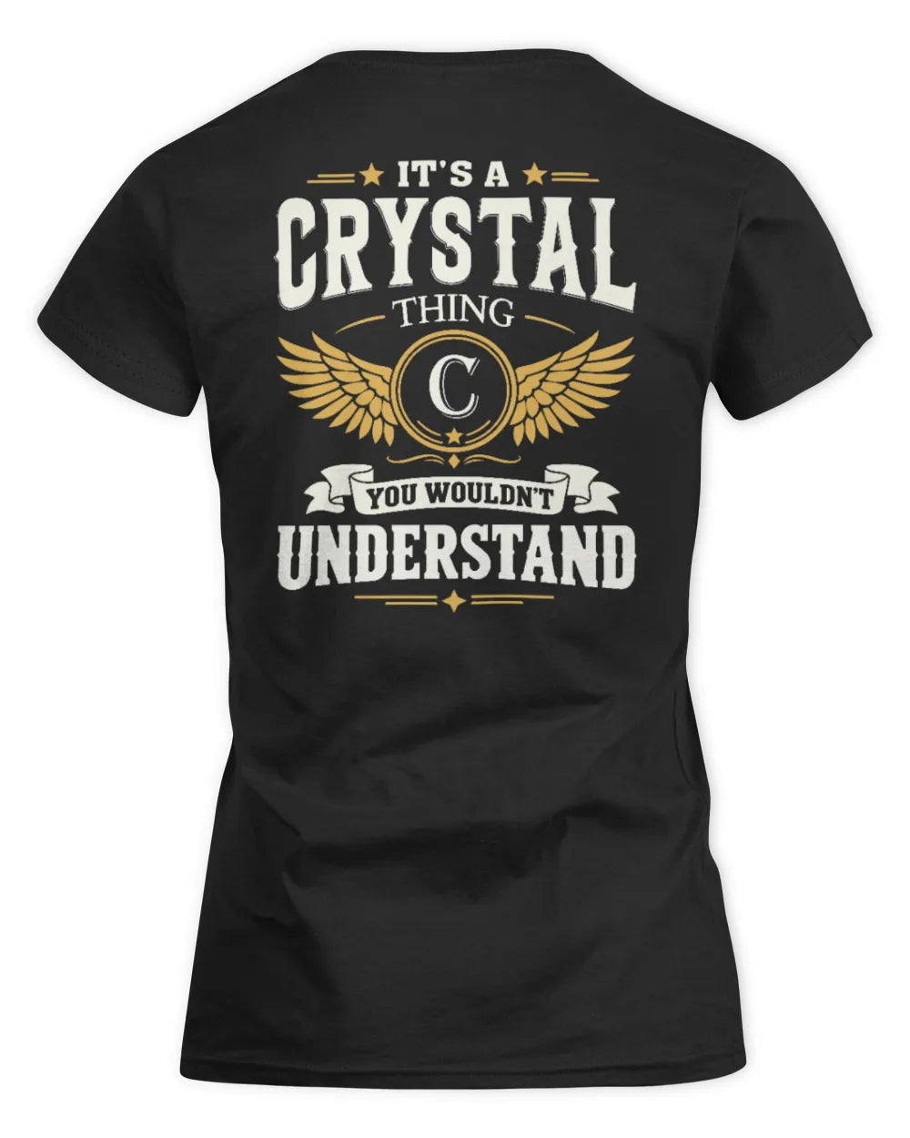CRYSTAL KT06-M008 It’s a [NAME] Thing – You Wouldn’t Understand | Personalized Vintage T-Shirt - Women's Standard T-Shirt - Black