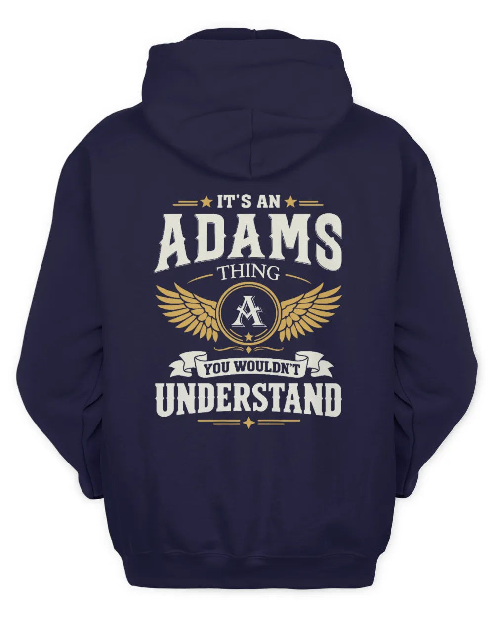 ADAMS KT06-M008 It’s a [NAME] Thing – You Wouldn’t Understand | Personalized Vintage T-Shirt - Unisex Hoodie - Navy