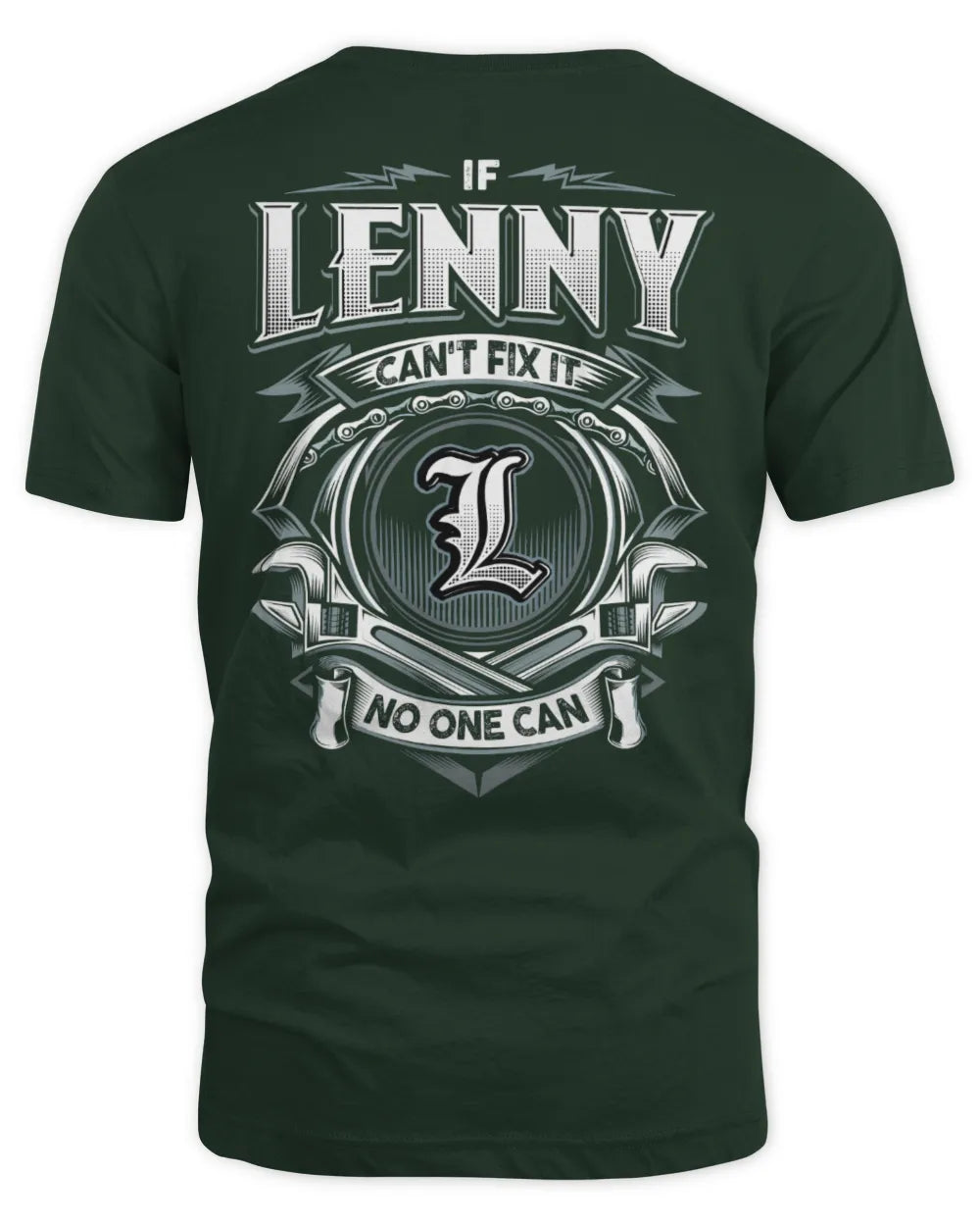 LENNY AP81-K4-626 - Personalized Ahmed Quote Apparel “If Ahmed Can't Fix It, No One Can” - Unisex Standard T-Shirt - Forest Green