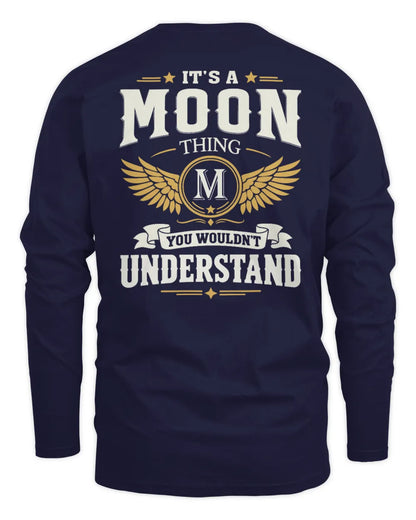 MOON KT06-M008 It’s a [NAME] Thing – You Wouldn’t Understand | Personalized Vintage T-Shirt - Men's Long Sleeved T-Shirt - Navy