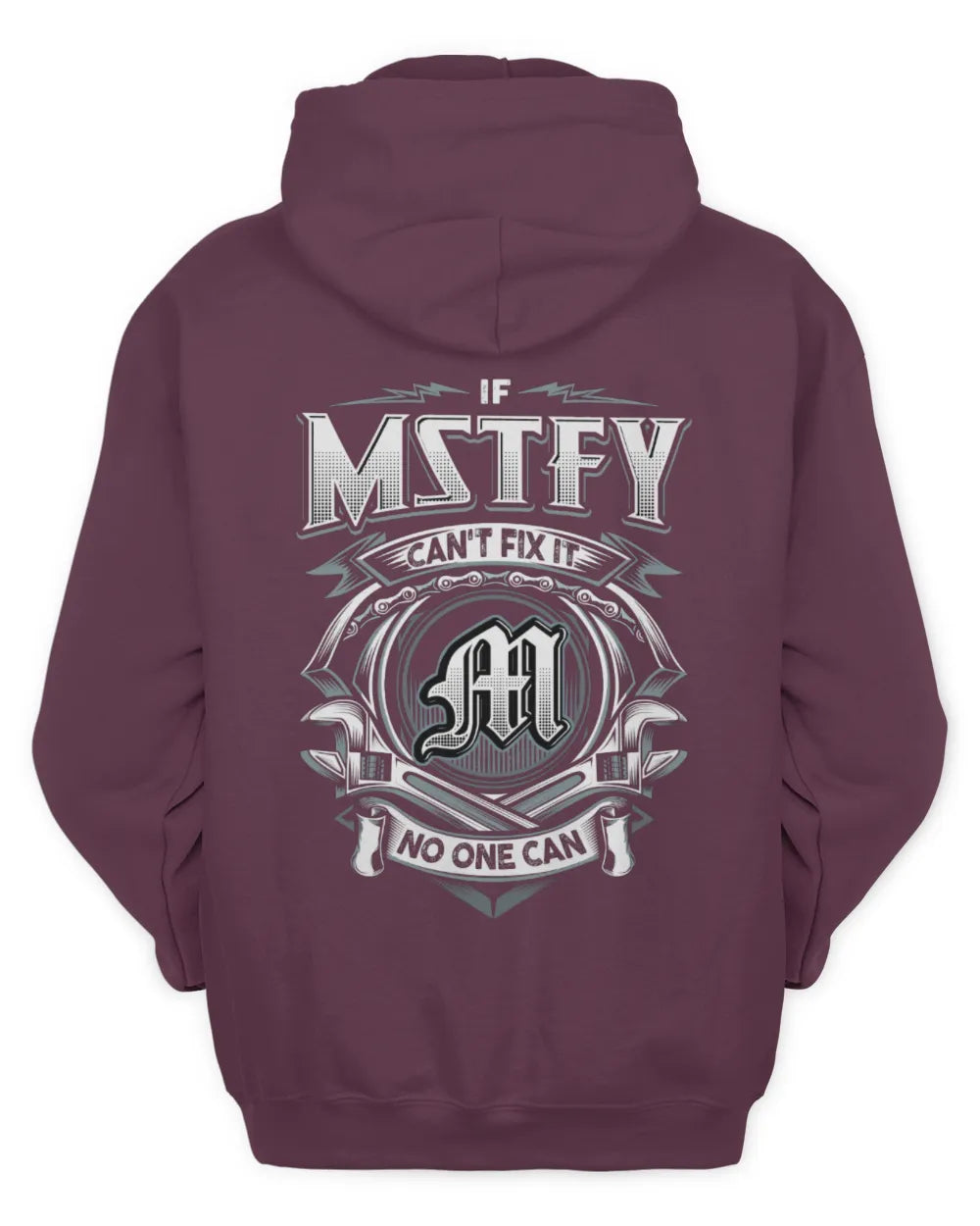 MSTFY AP81-K4-626 - Personalized Ahmed Quote Apparel “If Ahmed Can't Fix It, No One Can” - Unisex Hoodie - Maroon