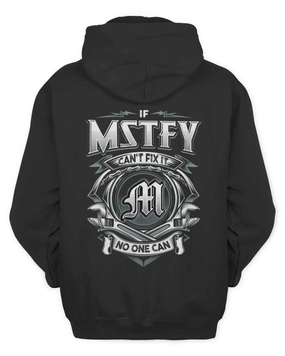 MSTFY AP81-K4-626 - Personalized Ahmed Quote Apparel “If Ahmed Can't Fix It, No One Can” - Unisex Hoodie - Black