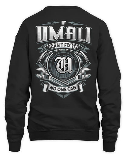 UMALI AP81-K4-626 - Personalized Ahmed Quote Apparel “If Ahmed Can't Fix It, No One Can” - Unisex Sweatshirt - Black