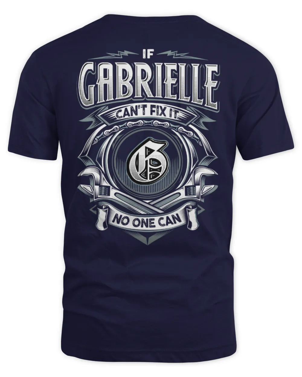 GABRIELLE AP81-K4-626 - Personalized Ahmed Quote Apparel “If Ahmed Can't Fix It, No One Can” - Unisex Standard T-Shirt - Navy