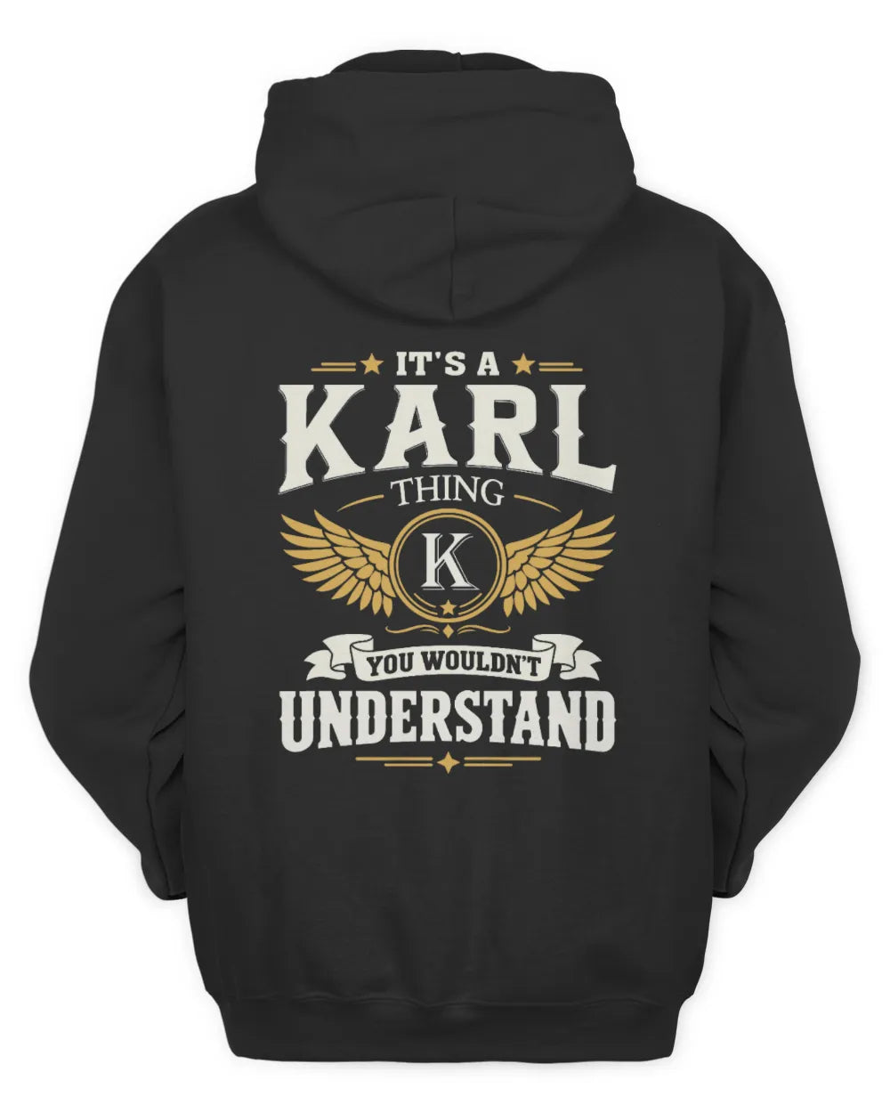 KARL KT06-M008 It’s a [NAME] Thing – You Wouldn’t Understand | Personalized Vintage T-Shirt - Unisex Hoodie - Black