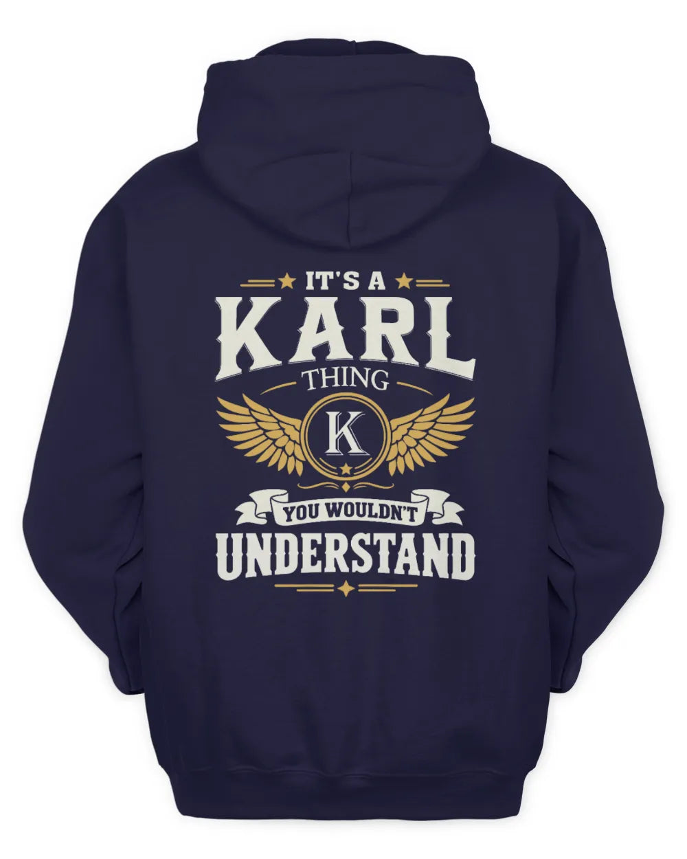 KARL KT06-M008 It’s a [NAME] Thing – You Wouldn’t Understand | Personalized Vintage T-Shirt - Unisex Hoodie - Navy