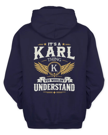 KARL KT06-M008 It’s a [NAME] Thing – You Wouldn’t Understand | Personalized Vintage T-Shirt - Unisex Hoodie - Navy