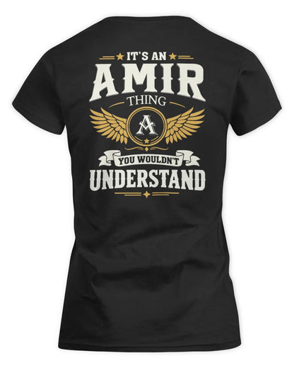 AMIR KT06-M008 It’s a [NAME] Thing – You Wouldn’t Understand | Personalized Vintage T-Shirt - Women's Standard T-Shirt - Black