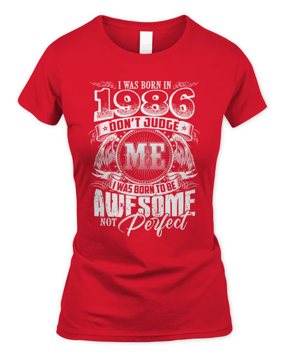 1986 HH89-K2 – Awesome Birth Year Quote T-Shirt - Women's Standard T-Shirt - Red