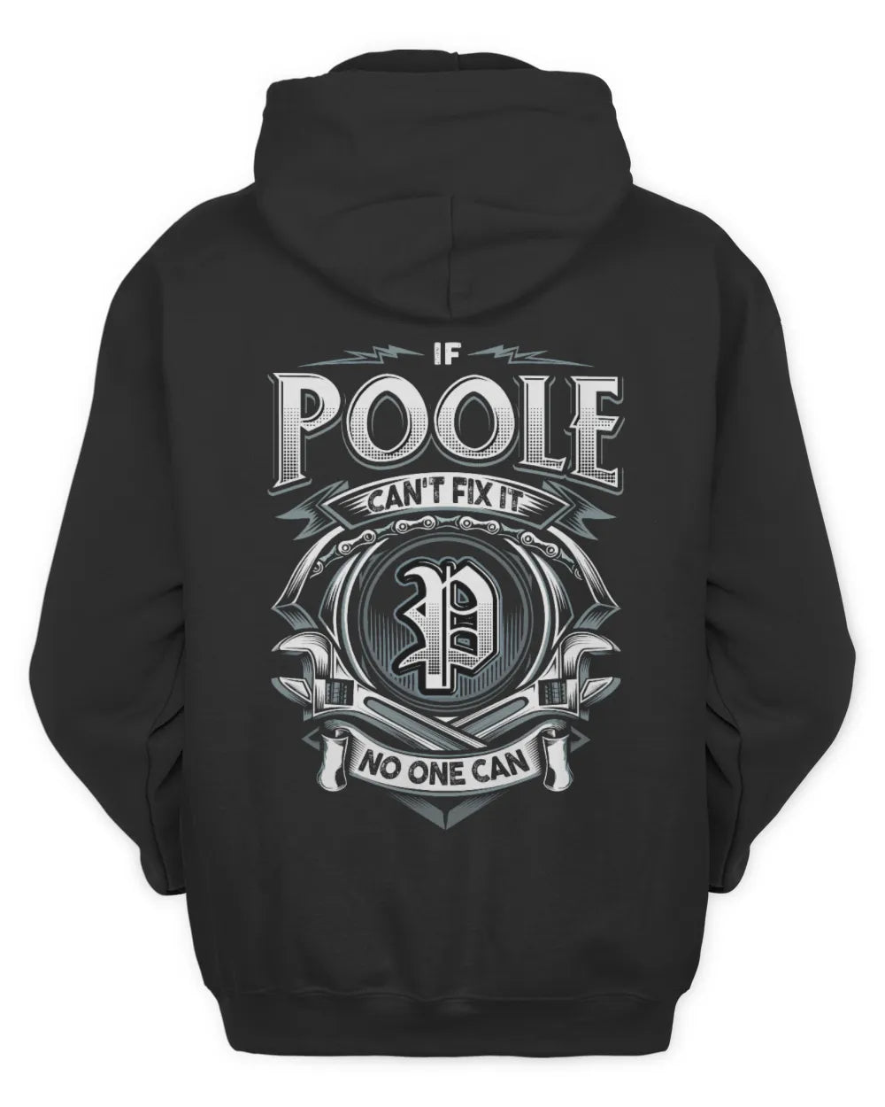 POOLE AP81-K4-626 - Personalized Ahmed Quote Apparel “If Ahmed Can't Fix It, No One Can” - Unisex Hoodie - Black