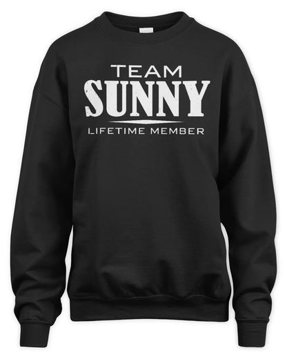 SUNNY BL62-K4-128 - Personalized “Team NAME Lifetime Member” - Unisex Sweatshirt - Black