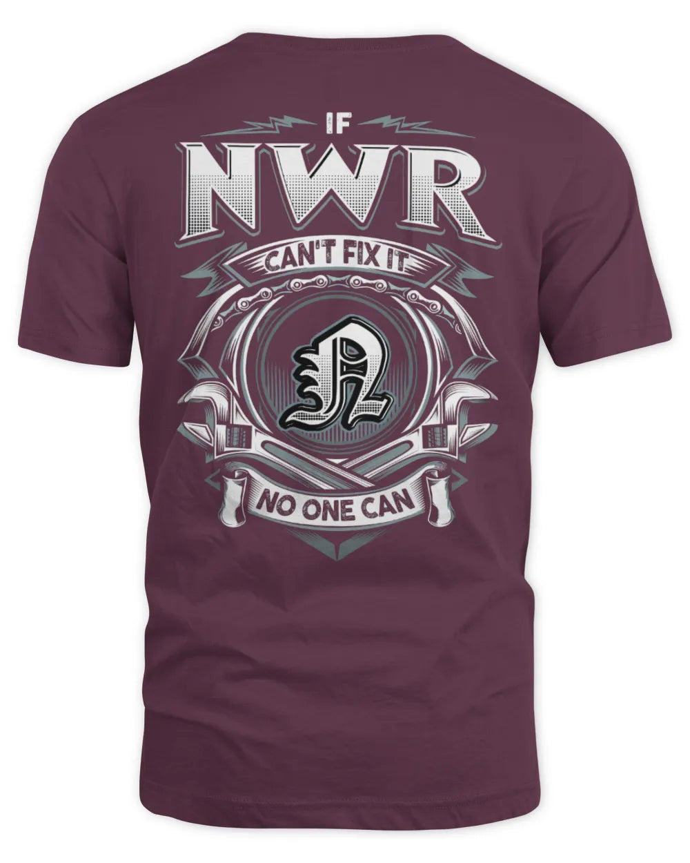 NWR AP81-K4-626 - Personalized Ahmed Quote Apparel “If Ahmed Can't Fix It, No One Can” - Unisex Standard T-Shirt - Maroon