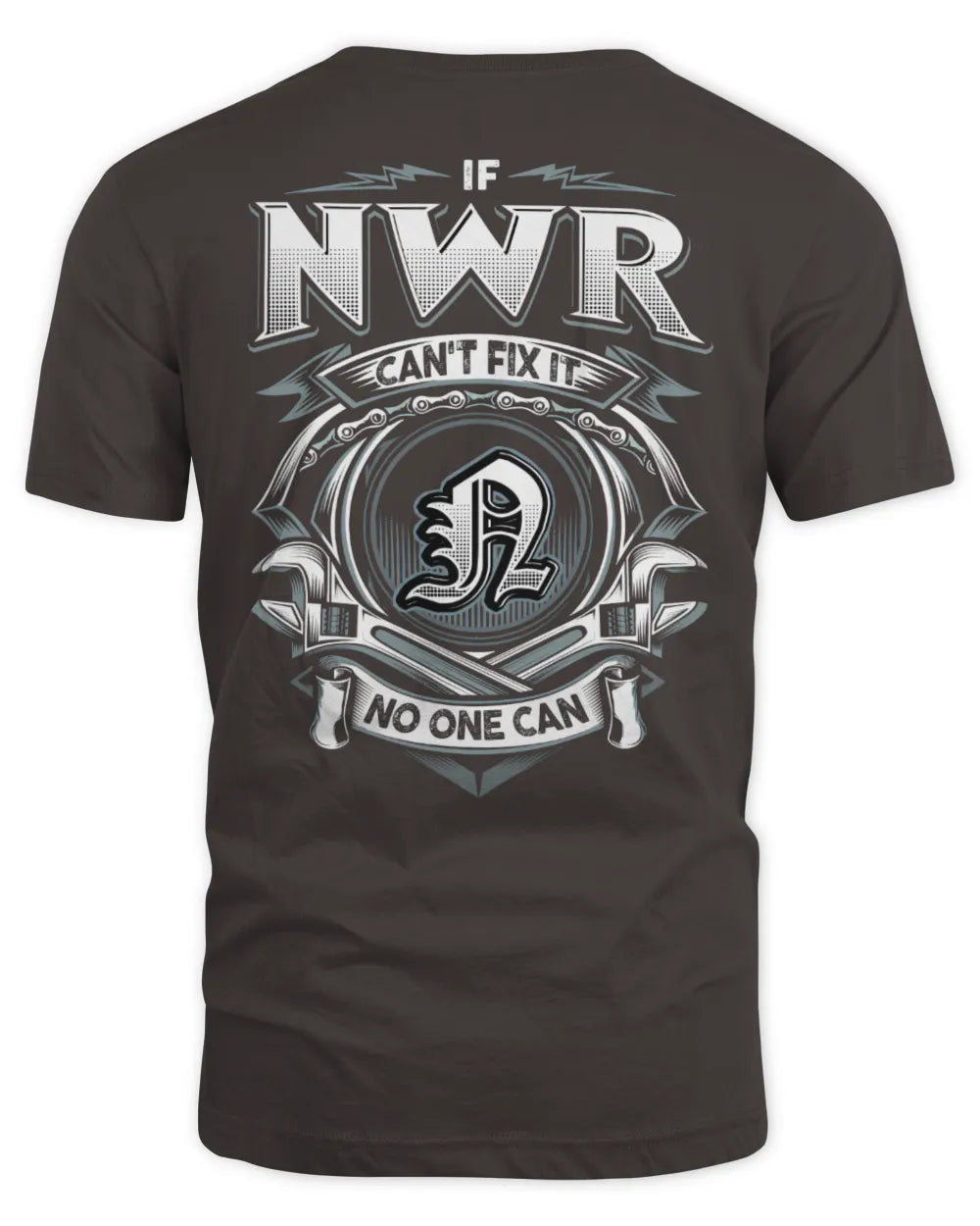 NWR AP81-K4-626 - Personalized Ahmed Quote Apparel “If Ahmed Can't Fix It, No One Can” - Unisex Standard T-Shirt - Dark Chocolate