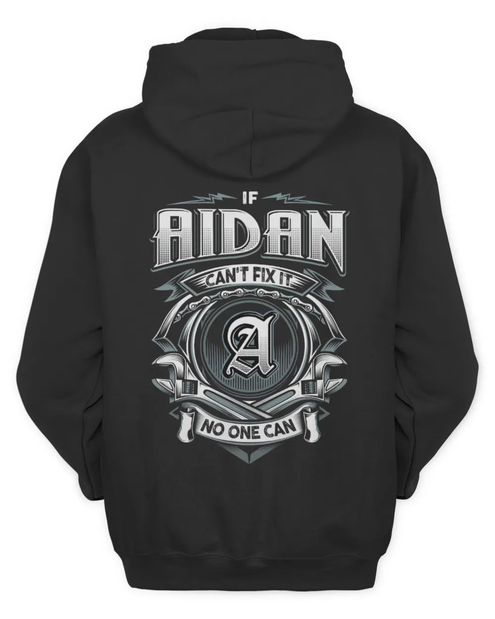 AIDAN AP81-K4-626 - Personalized Ahmed Quote Apparel “If Ahmed Can't Fix It, No One Can” - Unisex Hoodie - Black