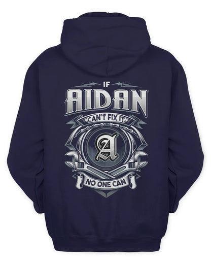 AIDAN AP81-K4-626 - Personalized Ahmed Quote Apparel “If Ahmed Can't Fix It, No One Can” - Unisex Hoodie - Navy