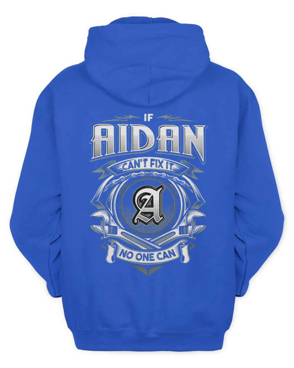 AIDAN AP81-K4-626 - Personalized Ahmed Quote Apparel “If Ahmed Can't Fix It, No One Can” - Unisex Hoodie - Royal