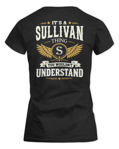 SULLIVAN KT06-M008 It’s a [NAME] Thing – You Wouldn’t Understand | Personalized Vintage T-Shirt - Women's Standard T-Shirt - Black