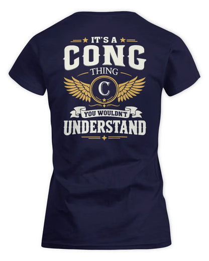 CONG KT06-M008 It’s a [NAME] Thing – You Wouldn’t Understand | Personalized Vintage T-Shirt - Women's Standard T-Shirt - Navy