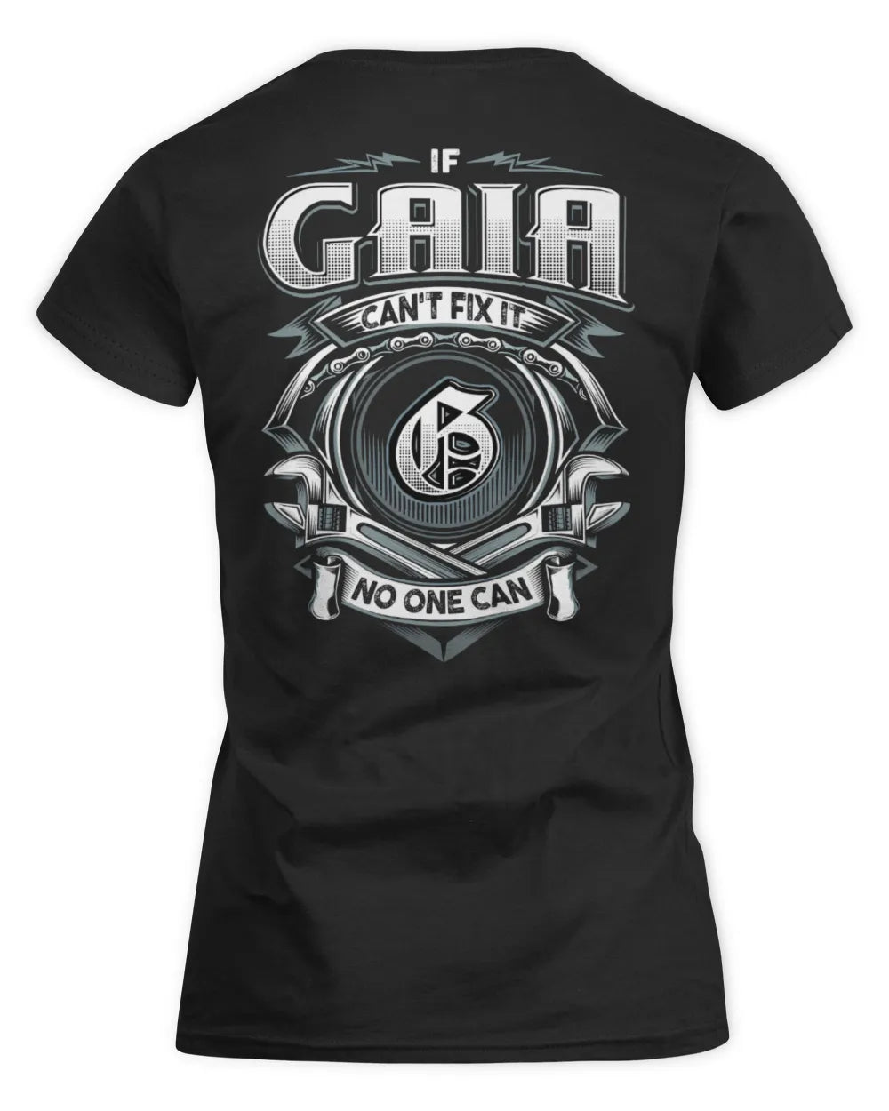 GAIA AP81-K4-626 - Personalized Ahmed Quote Apparel “If Ahmed Can't Fix It, No One Can” - Women's Standard T-Shirt - Black