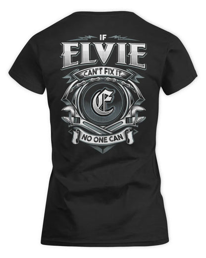 ELVIE AP81-K4-626 - Personalized Ahmed Quote Apparel “If Ahmed Can't Fix It, No One Can” - Women's Standard T-Shirt - Black