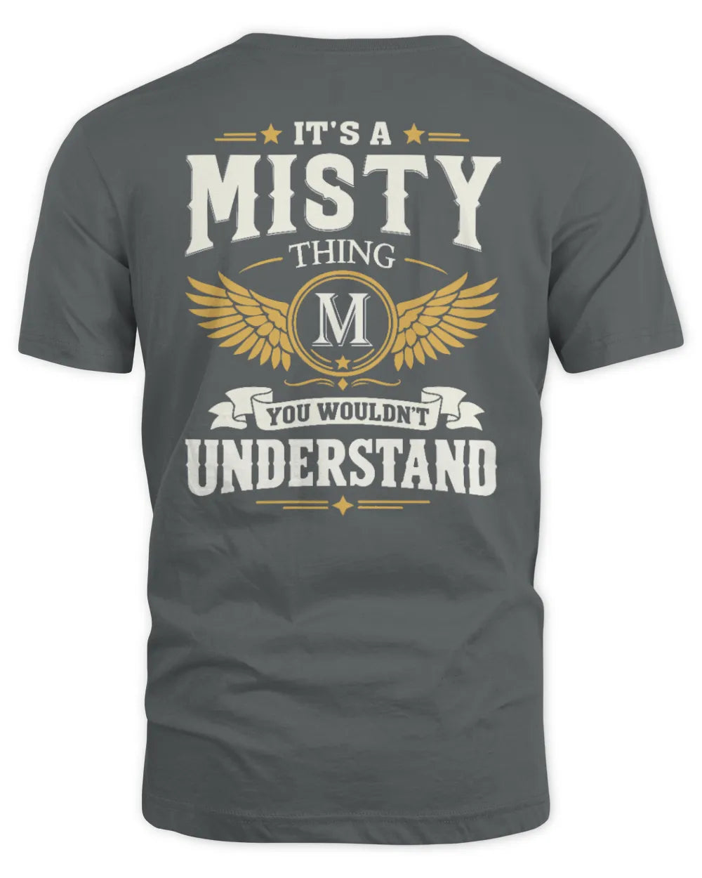 MISTY KT06-M008 It’s a [NAME] Thing – You Wouldn’t Understand | Personalized Vintage T-Shirt - Unisex Standard T-Shirt - Charcoal