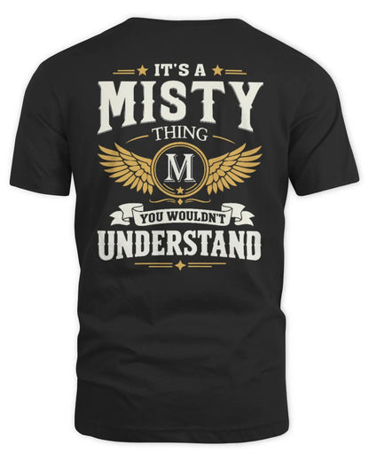 MISTY KT06-M008 It’s a [NAME] Thing – You Wouldn’t Understand | Personalized Vintage T-Shirt - Unisex Standard T-Shirt - Black