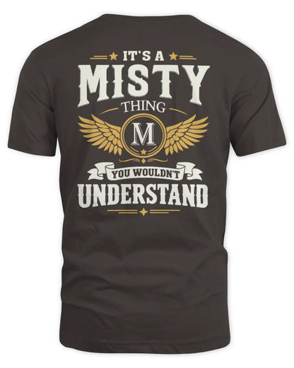 MISTY KT06-M008 It’s a [NAME] Thing – You Wouldn’t Understand | Personalized Vintage T-Shirt - Unisex Standard T-Shirt - Dark Chocolate
