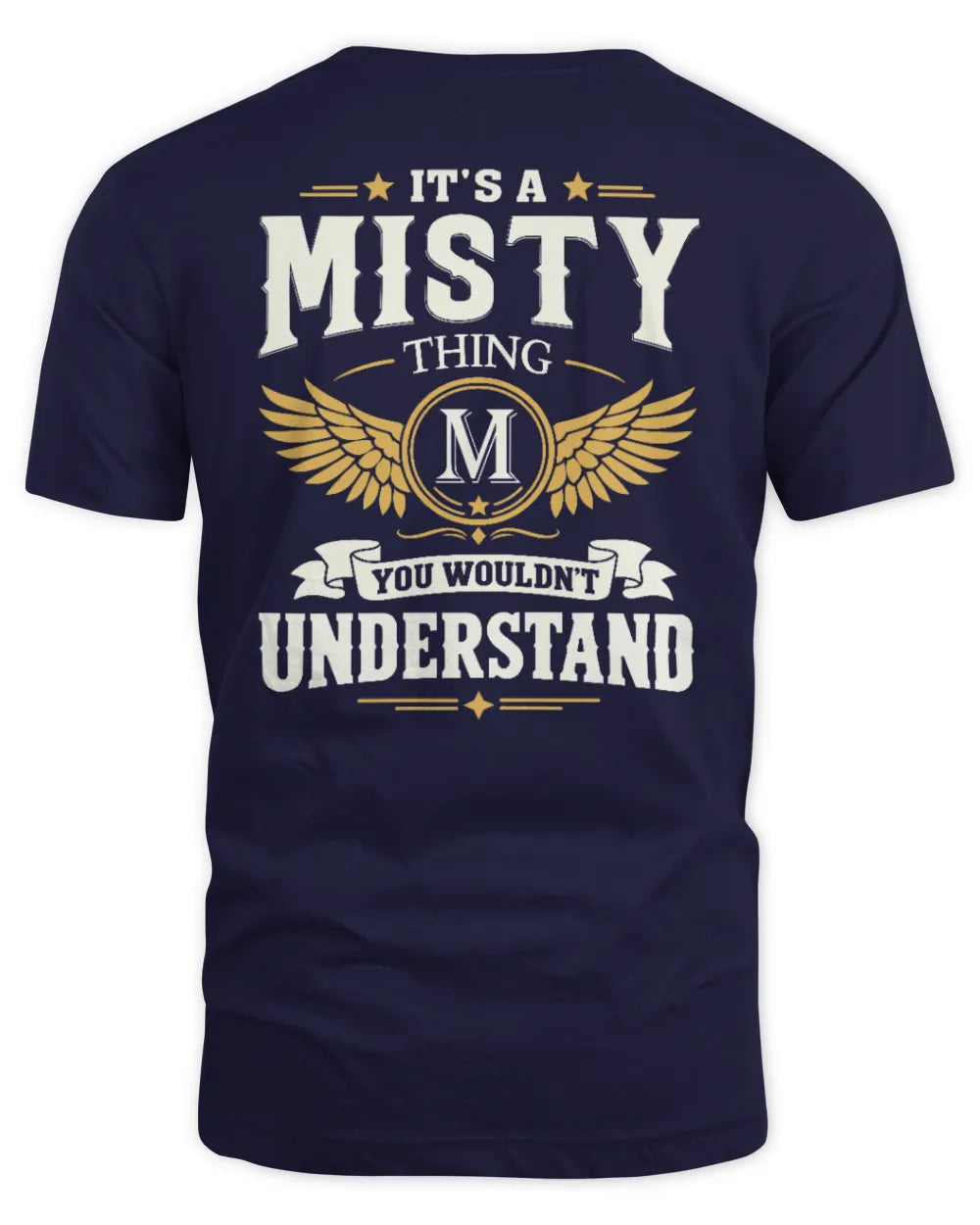 MISTY KT06-M008 It’s a [NAME] Thing – You Wouldn’t Understand | Personalized Vintage T-Shirt - Unisex Standard T-Shirt - Navy