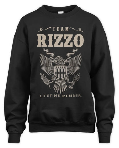 RIZZO TP06-K82 – Personalized Classic Style Apparel “Team NAME Lifetime Member” - Unisex Sweatshirt - Black